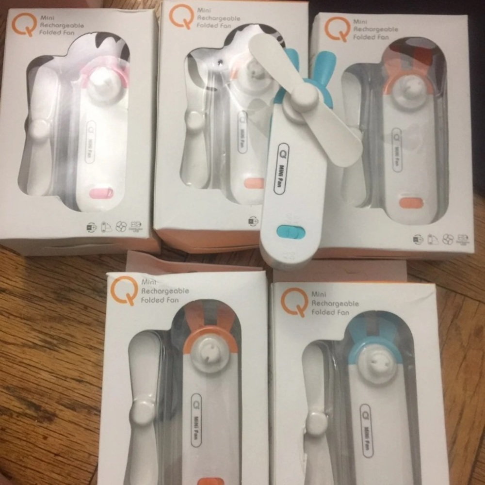 Mini fan with usb chargers $10 per two